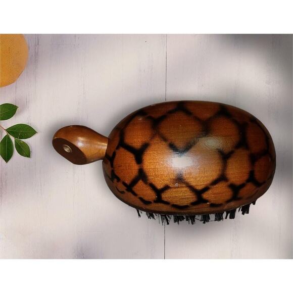 Vintage Turtle Shoe, Fabric Grooming Brush - Picture 2 of 6